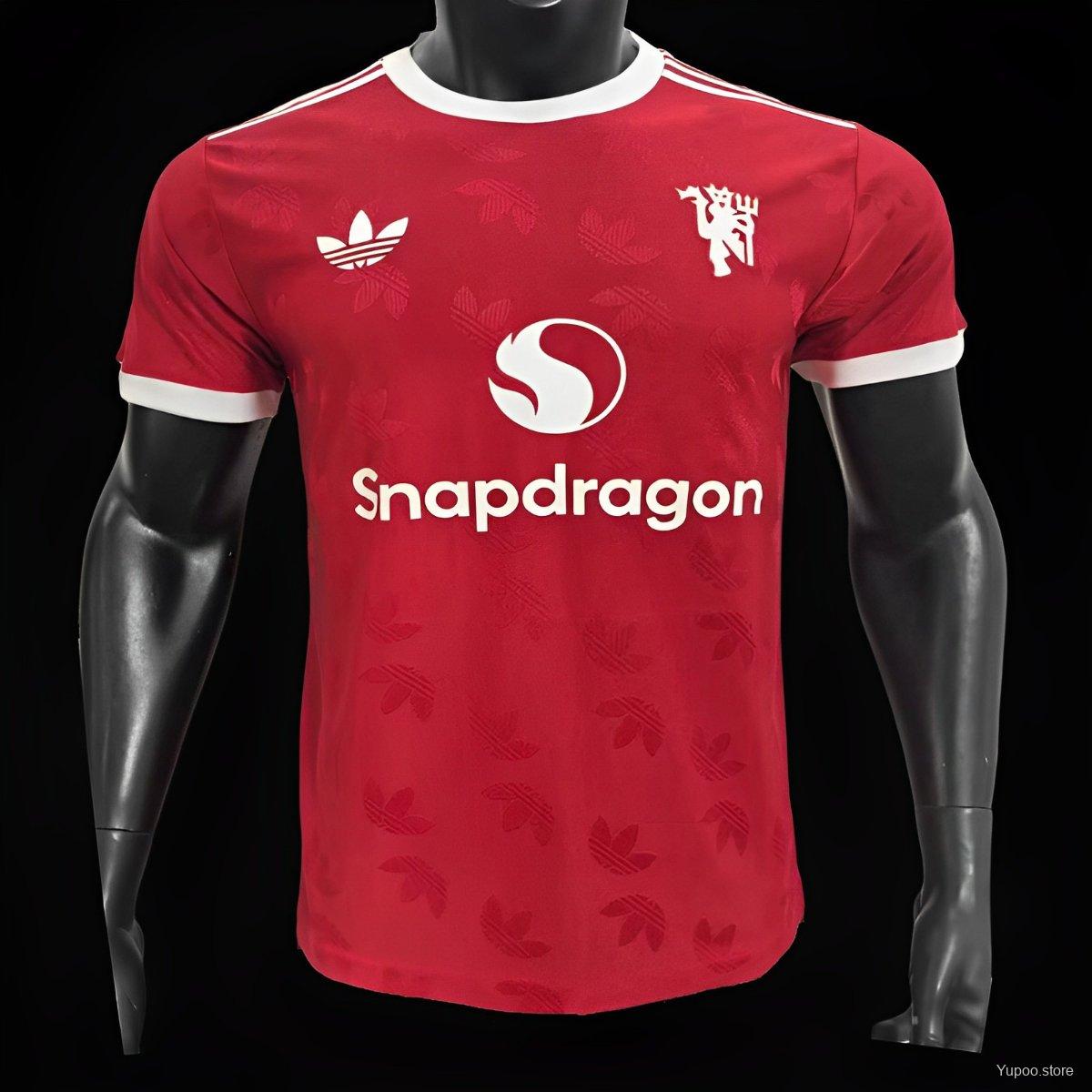 Camiseta de fútbol Manchester United 2024/25 LOCAL MANGA CORTA VERSION JUGADOR
